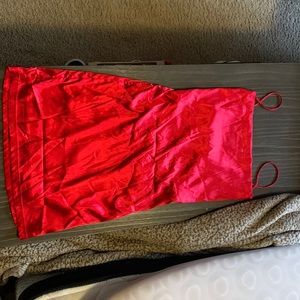 Red Satin Fashion Nova Dress in Size Small